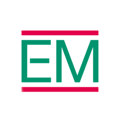 E M logo